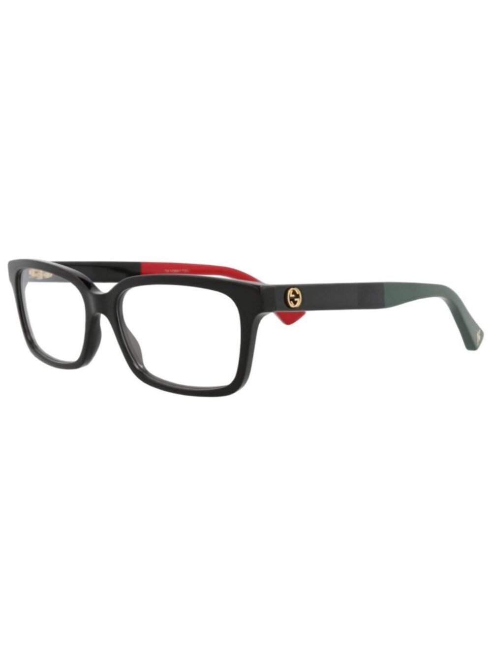 New Gucci Womens Square/Rectangle Black Black Transparent Fashion Designer Eyegl